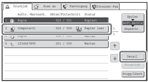 SHARP MX-2614N/3114N - Prufen Sie Sie Auftragsdetails. - 1
