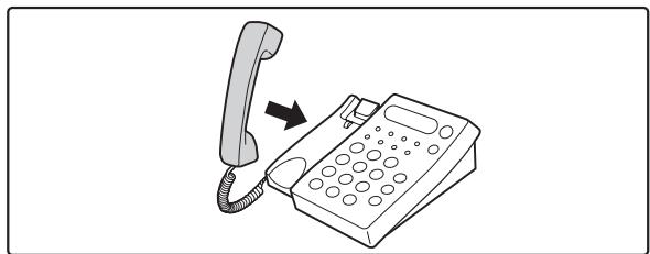 SHARP MX-2614N/3114N - EMPFANGEN EINES FAXES NACH DER ANNAHME DES ANRUFS MIT DEM DURCHWAHLTELEFON (Fernempfang) - 3