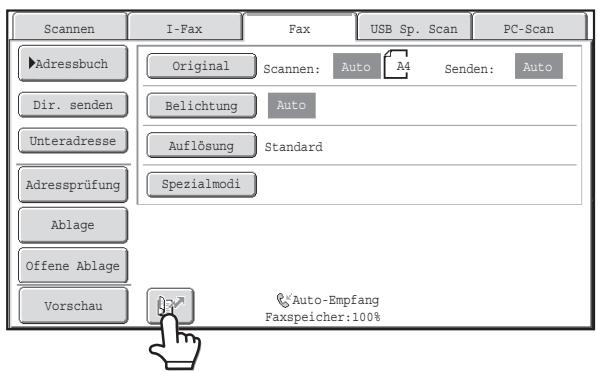 SHARP MX-2614N/3114N - VERWENDEN EINER SUCHNUMMER ZUR ANGABE EINER ZIELADRESSE - 1