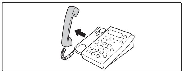 SHARP MX-2614N/3114N - EMPFANGEN EINES FAXES NACH DER ANNAHME DES ANRUFS MIT DEM DURCHWAHLTELEFON (Fernempfang) - 1