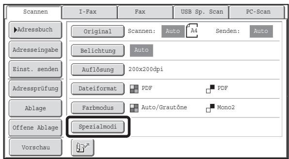 SHARP MX-2614N/3114N - Spezialmoduseinstellungen - 1