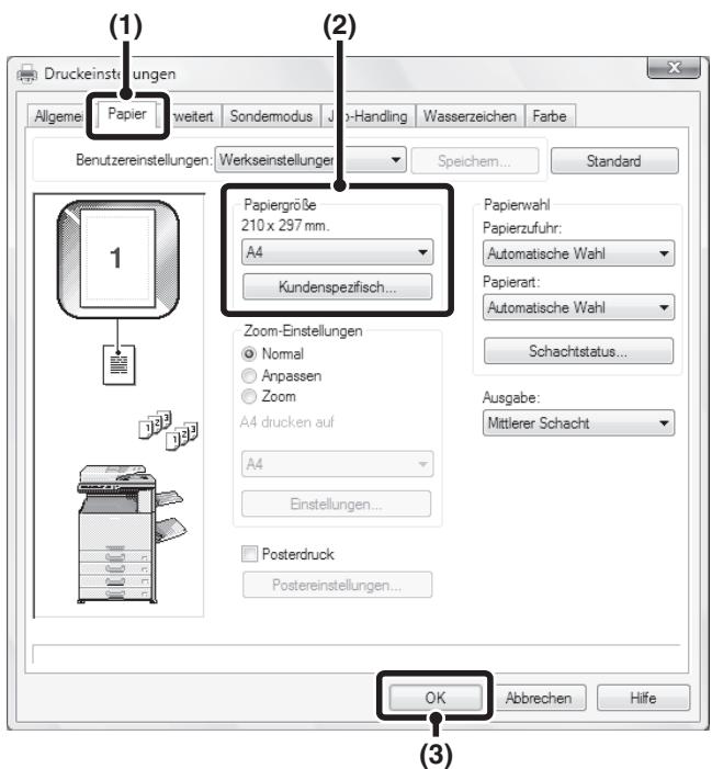 SHARP MX-2614N/3114N - Öffnen Sie das Fenster mit den Druckertreibereigenschaften. - 2