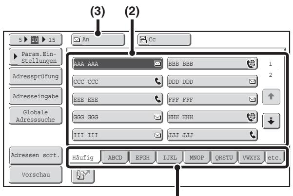 SHARP MX-2614N/3114N - ABRUFEN EINER ZIELADRESSE - 2