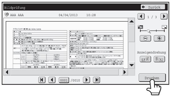 SHARP MX-2614N/3114N - Empfangenes Bild auswahlen - 1
