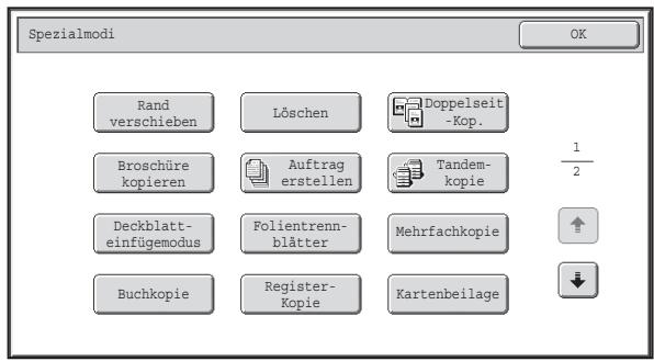 SHARP MX-2614N/3114N - Spezialmoduseinstellungen - 1