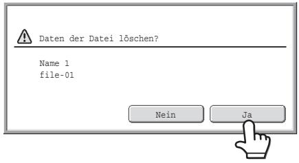 SHARP MX-2614N/3114N - Löschen Einer Gespeicherten DATEI - 2