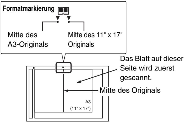 SHARP MX-2614N/3114N - Legen Sie das Original mit der bedruckten Seite nach unten auf das Vorlagenglas. - 1