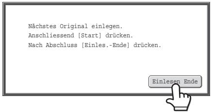 SHARP MX-2614N/3114N - Legen Sie das{nachste Paar von Originalseiten ein und drucken dann die Taste [FARBE STARTEN] oder die Taste [SCHWARZWEISS STARTEN]. - 2
