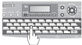 PANASONIC UF-7100 - 5b Numérotation 1 touche/abrégée (voir Nota 2) - 1