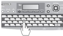 PANASONIC UF-7100 - Composition de la recherche rapide par nom (Voir Nota 2) - 1