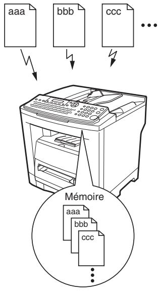 PANASONIC UF-7100 - Réglage du mot de passer de la réception en mémoire - 1