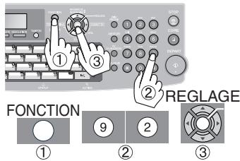 PANASONIC UF-7100 - ■ Modification de l'heure d'envoi ou des postes destinataires - 1