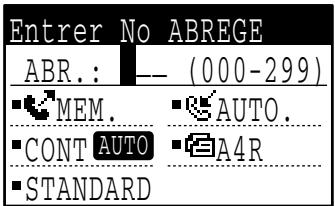 SHARP MX-FX10 - ENVOI D'UN FAX PAR COMPOSITION ABREGEE - 2