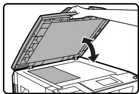 SHARP MX-FX10 - UTILISATION DE LA VITRE D'EXPOSITION - 1