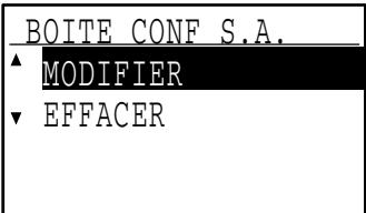 SHARP MX-FX10 - Sélectionnez "MODIFIER" ou "EFFACER" à l'aide de la touche [▼] ou [▲]. - 3