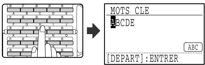 SHARP MX-FX10 - Entre les caractères de recherche (voir "ENTREE DE CARACTERES" à la page 82). - 1