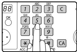 SHARP MX-FX10 - Composez le numero de fax. - 1
