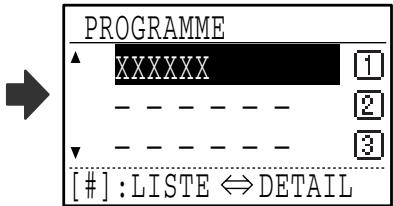SHARP MX-FX10 - Sélectionnez le programme que vous souhaitez effacer à l'aide de la touche [▼] ou [▲]. - 2