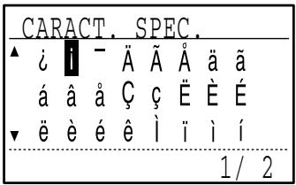 SHARP MX-FX10 - Sélectionnez le caractère spécial que vous souhaitez entra r à l'aide des touches [▼][▲][▲][▶]. - 2