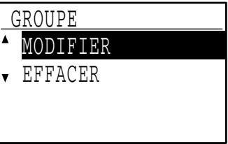 SHARP MX-FX10 - Sélectionnez "MODIFIER" à l'aide de la touche [▼] ou [▲]. - 2