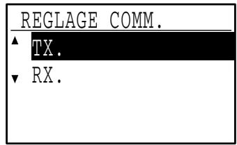 SHARP MX-FX10 - Sélectionnez "TX." à l'aide de la touche [▼] ou [▲]. - 2