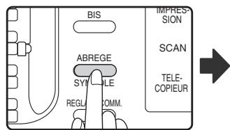SHARP MX-FX10 - ENVOI D'UN FAX PAR COMPOSITION ABREGEE - 1