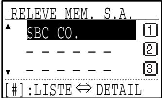 SHARP MX-FX10 - Sélectionnez le nom de la boîte publique de code F à effacer à l'aide de la touche [▼] ou [▲]. - 3
