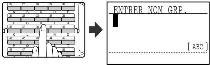 SHARP MX-FX10 - Entrez un nom pour la boîte de groupe relais de code F (voir "ENTREE DE CHARACTERES" à la page 82). - 1