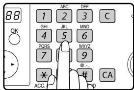 SHARP MX-FX10 - Composez le numero de fax. - 1
