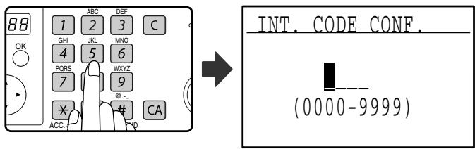 SHARP MX-FX10 - Entre le code d'accès d'impression (4 chiffres) à l'aide des touches numériques. - 1
