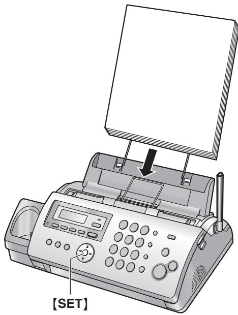PANASONIC KXFC225E - When the recording paper was not fed into the unit properly - 1