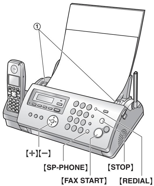 PANASONIC KXFC225E - Sending a fax manually - 1