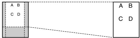 PANASONIC KXFC225E - Example: 150% enlarged copy - 1