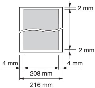 PANASONIC KXFC225E - Effective scanning area - 1