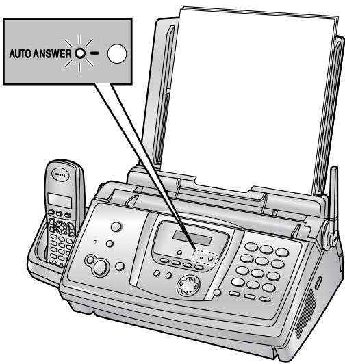 PANASONIC KXFC235E - Activating TAM/FAX mode - 1
