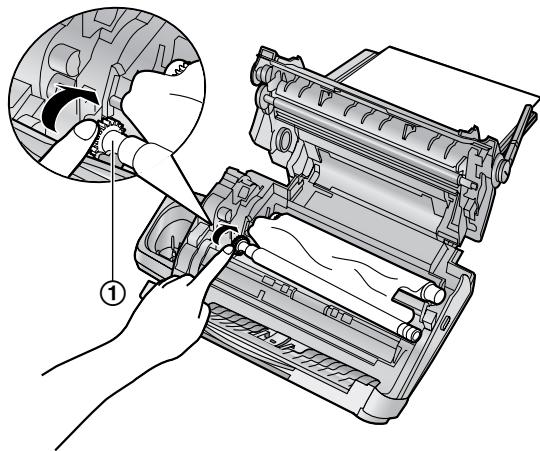 PANASONIC KXFC235E - When the recording paper has jammed in the unit - 5