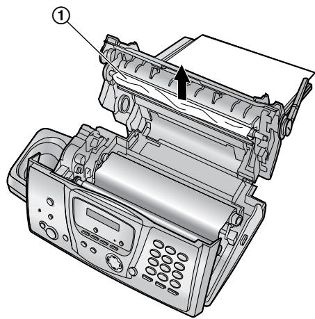 PANASONIC KXFC235E - When the recording paper has jammed in the unit - 4