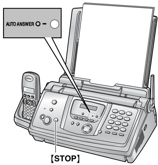 PANASONIC KXFC235E - Activating TEL/FAX mode - 1