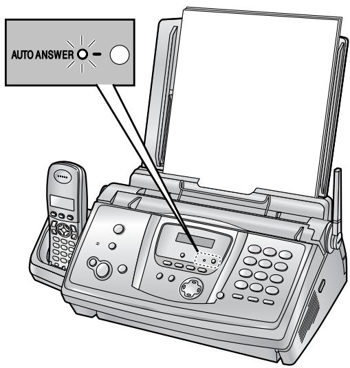 PANASONIC KXFC235E - Activating FAX ONLY mode - 1