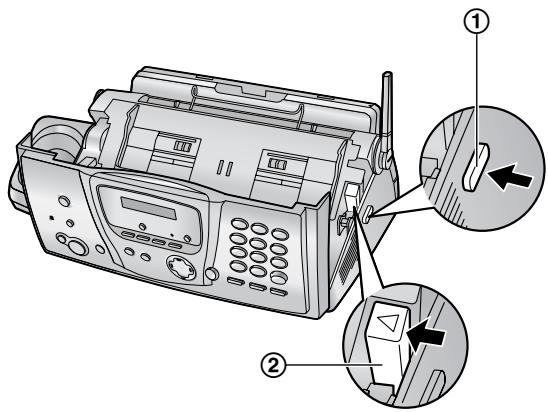 PANASONIC KXFC235E - Installing the ink film - 2