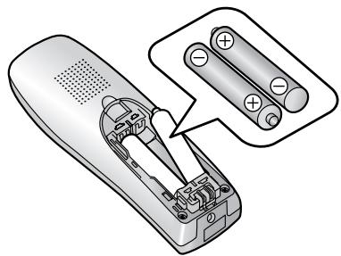 PANASONIC KXFC235E - Installing the batteries - 1