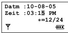 PANASONIC KXFC235G - Beispiel: 3:15 PM (12-Stunden-Zeitformat) - 2