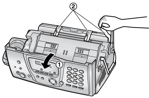 PANASONIC KXFC235G - Entfernen der Transportsicherung - 1