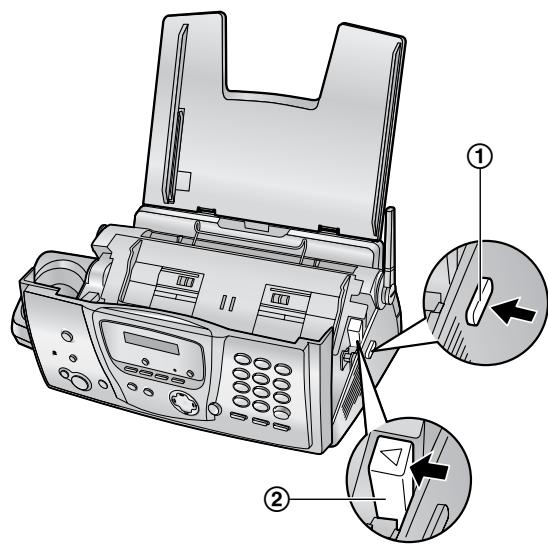 PANASONIC KXFC235G - Reinigung des Thermodruckkopfs - 2