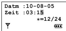 PANASONIC KXFC235G - Beispiel: 3:15 PM (12-Stunden-Zeitformat) - 1