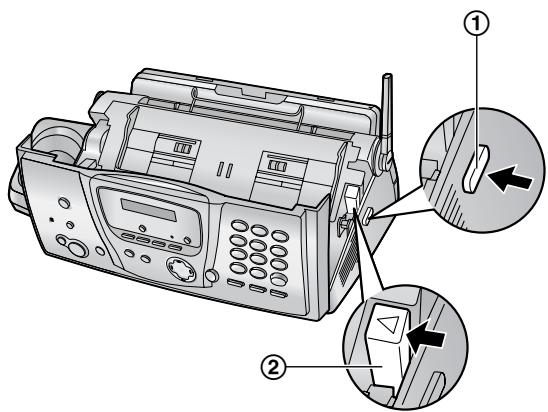 PANASONIC KXFC235G - Einsetzen des Druckfilms - 2