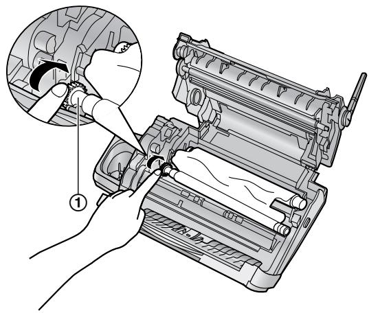 PANASONIC KXFC235G - Einsetzen des Druckfilms - 5