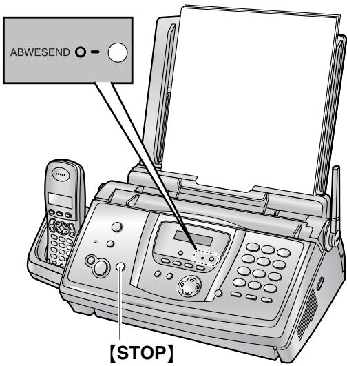 PANASONIC KXFC235G - Aktivieren des TEL/FAX-Modus - 1