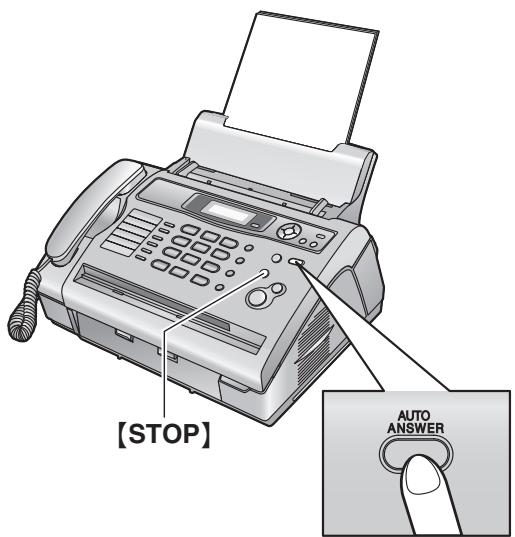 PANASONIC KXFL401E - Activating TEL/FAX mode - 1