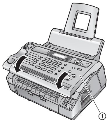PANASONIC KXFL401E - When the recording paper has jammed near the recording paper exit - 7